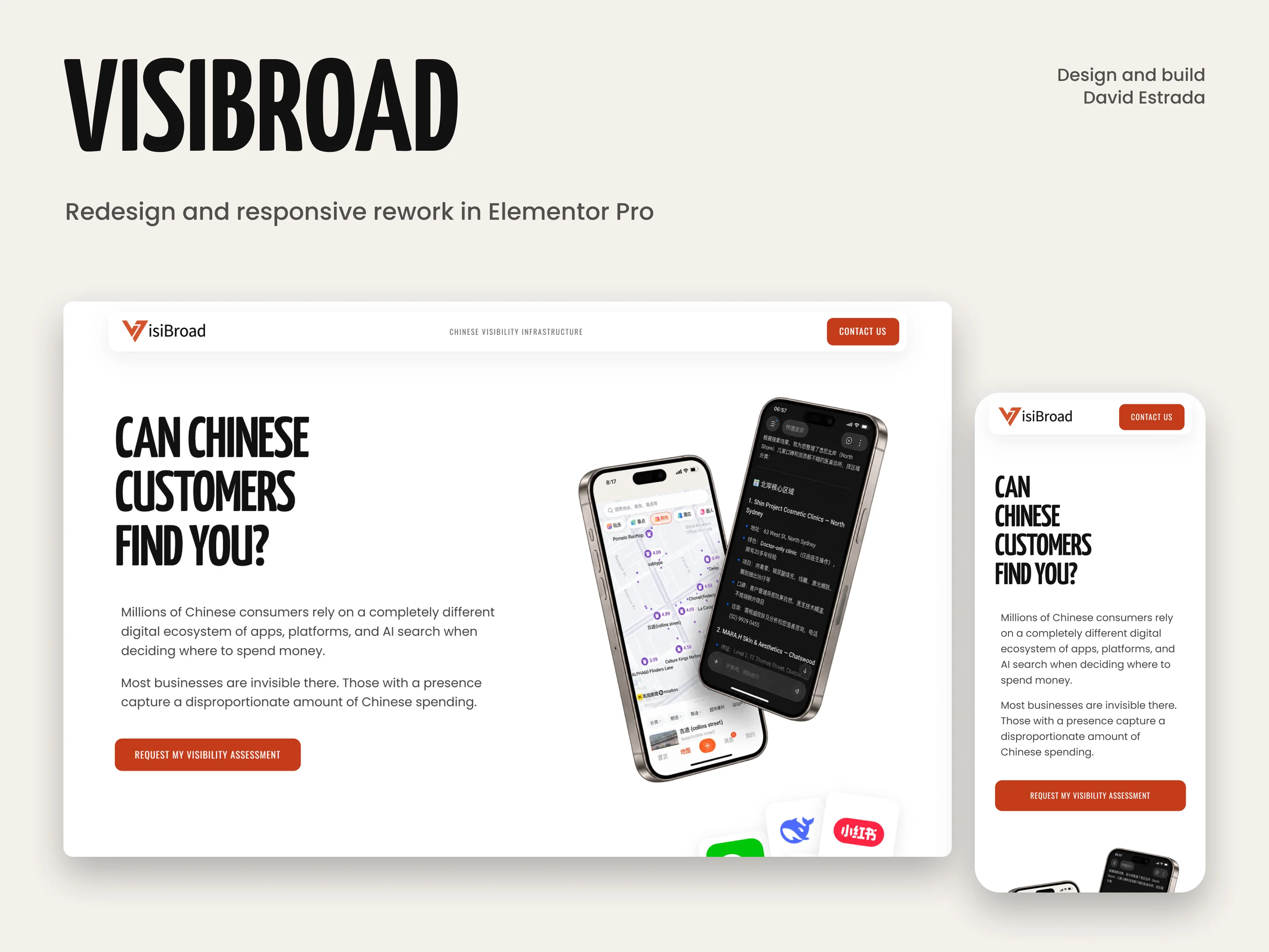 Cover poster for VisiBroad: the site on desktop and on a phone